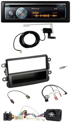 Pioneer Bluetooth DAB Lenkrad USB CD Autoradio für Dacia ab 2012 schwarz - Bild 1 von 4