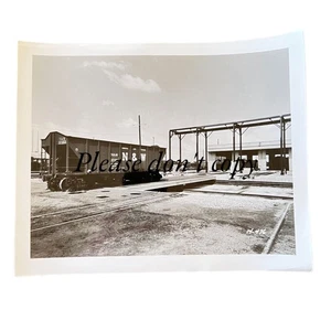 Railroad Photo Norfolk Western Hopper Car 37353 Side View Vintage B & W Whiting - Picture 1 of 5