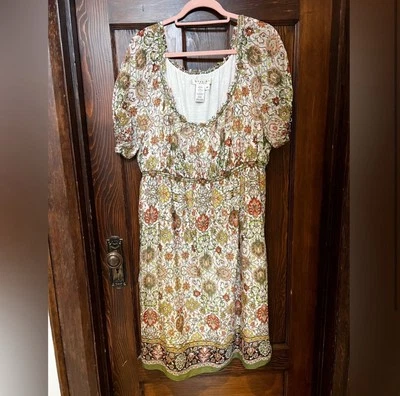3x Vestido para mujer Studio M de mezcla de algodón de seda talla grande vintage años 90 usado en excelente estado Foto 1 de 2
