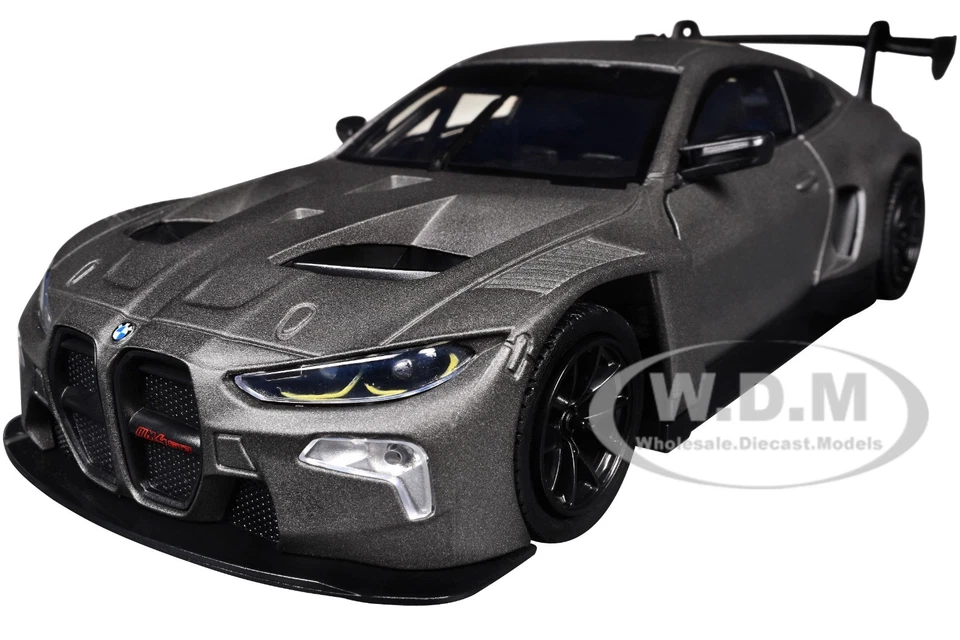 BMW M2 GT3 MATT BLACK 1/24 DIECAST MODEL CAR BY MOTORMAX 79390