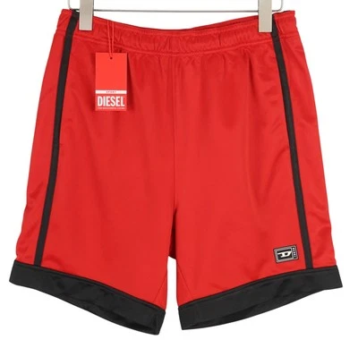 Pantalones Cortos DIESEL Amsb-Stadiom-WT13 Hombres M 55DSL Deportivos Pista Cintura Elástica Rojo Foto 1 de 4