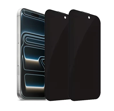 2x Panzerfolie Blickschutz Glas für iPhone 17 16 15 14 13 12 11 Pro Max Mini XR - Bild 1 von 4