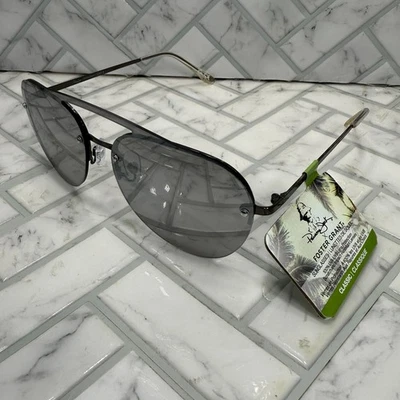 NUEVO CON ETIQUETAS Gafas de sol Panama Jack 44594SPJ DGUN Monturas de aviador Lente espejada Foto 1 de 4