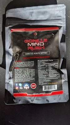 Gorilla Mind Rush Capsules for Cognitive Health Support - 99 capsules - Image 1 of 4