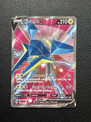 Pokemon TCG • 2020 •Vikavolt V 180/189 Darkness Ablaze • Full Art Ultra Rare - Image 1 of 2
