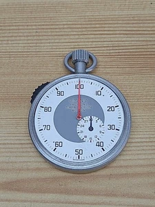 Vintage 1950s Swiss Lemania Pocket Stopwatch - Timer Division - Missing The Lens - Picture 1 of 4