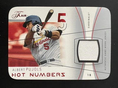 Camiseta deportiva FlairHot Numbers 2004 usada roja Albert Pujols 7/18 Foto 1 de 2