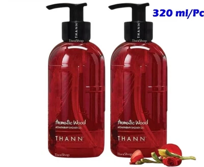 2 X THANN Aromatic Wood Aromatherapy Shower Gel Body Wash 320 ml - Image 1 of 4