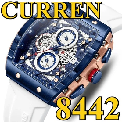 Reloj Pulsera CURREN Hombre Deportivo Rectángulo Cronógrafo Moda Niño Niña Relojes Foto 1 de 4