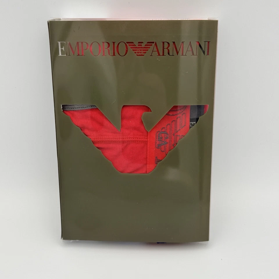 Calzoncillos rojos grandes de colección raros Emporio Armani para hombre nuevos en caja Foto 1 de 4