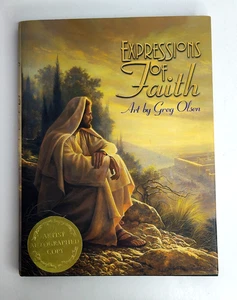 Expressions of Faith Signed by Greg Olsen HC Book Dust Jacket 1999 - Picture 1 of 8
