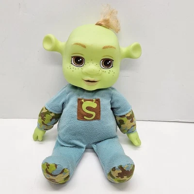 Muñeco de peluche Shrek 3rd Laughing Fergus Baby Boy 13" 2007 probado y funcionando Foto 1 de 4