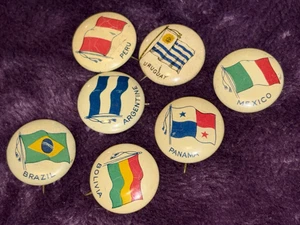 CENTRAL / SOUTH AMERICA   vintage pins , 7 piece collection W free shipping - Picture 1 of 3