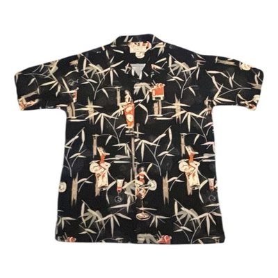 Clearwater Outfitters 夏威夷露营衬衫男式 XL 棉混纺花卉印花 — 第 1/4 张图片