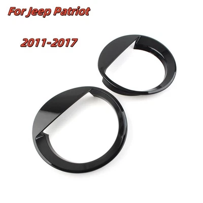 Angry Bird Style Front Headlight Cover Trim FOR Jeep Patriot 2011-2017 USA - Imagem 1 de 4