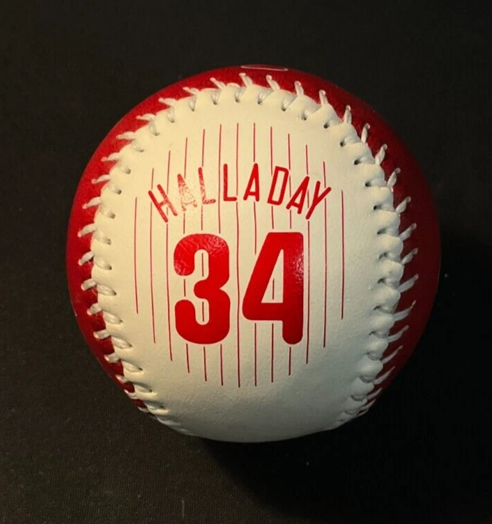 Phillies Roy Halladay 2019 HOF Induction Souvenir Collectible Baseball NEW - Image 1 of 4