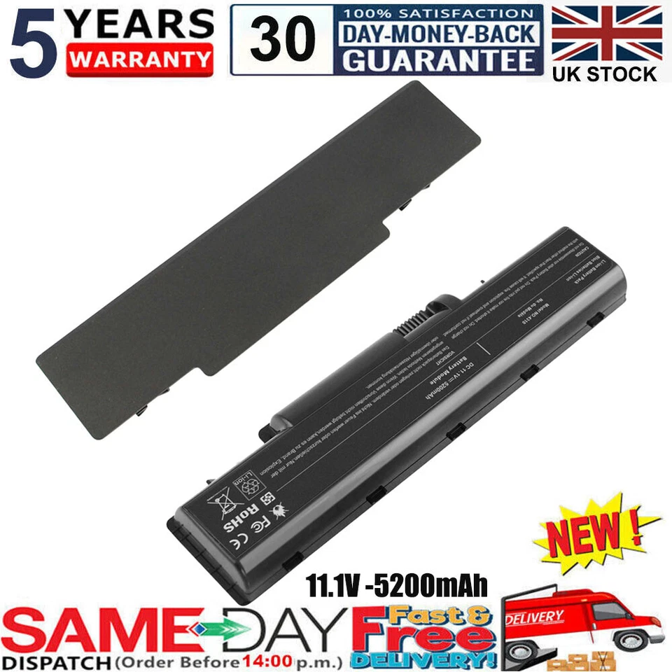 Battery For Acer Aspire 5734Z 5735Z 5738 5740 4710 4535 AS07A31 AS07A41 AS07A51  - Image 1 of 4