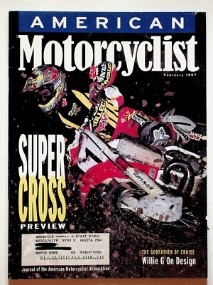 1997 February American Motorcyclist Motorcycle Magazine Supercross McGrath Foto 1 de 2