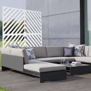 Outdoor Decor Privacy Fence Screen Metal Fence Panels For Garden Patio Backyard - Picture 1 of 24