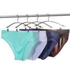 Men Sexy Seamless Briefs Panties Pouch Ice Silk Ultra-thin Underwear Casual HOT