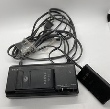 Sony Ac-V35A Ac Power Adaptor Battery Charger Plus Np55 Battery Tested