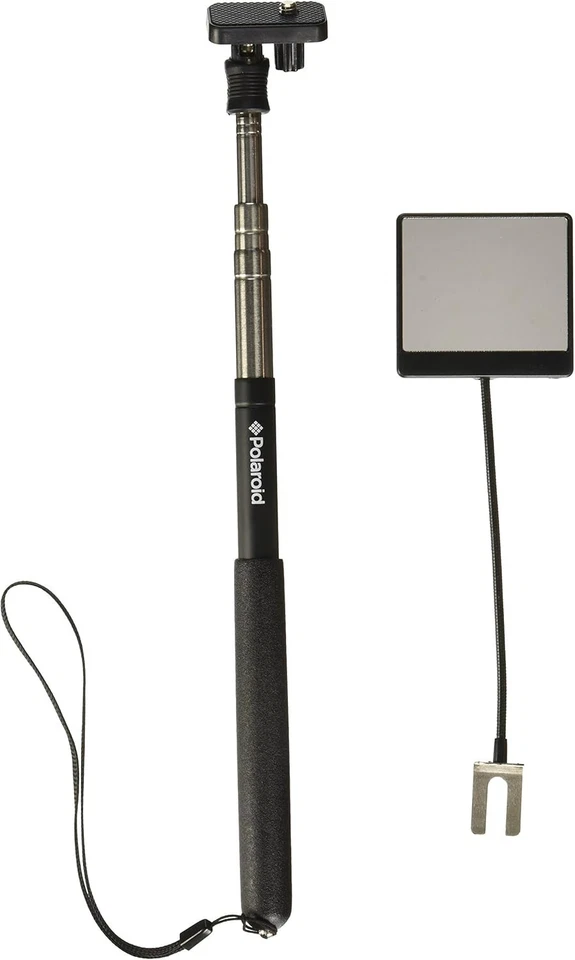 Monopie portátil autorretrato extensor de cámara Polaroid con espejo se extiende a 37" Foto 1 de 4