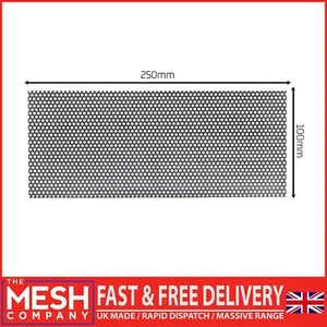 The Mesh Company SS304 Metall Luft Ziegel Abdeckungen | 2,5 mm gelocht 250 x 100 mm x 1 - Bild 1 von 5