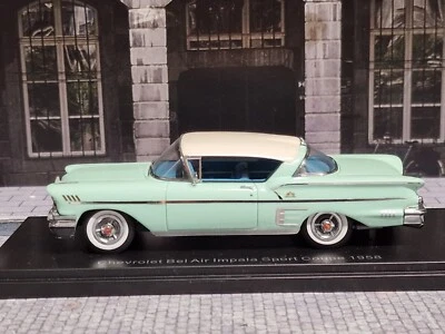 NEO SCALE MODELS 1/43 - CHEVROLET BEL AIR IMPALA SPORT HARD-TOP COUPE 1958 - Immagine 1 di 4