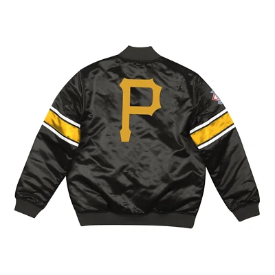 Chaqueta Mitchell & Ness Pittsburgh Pirates 🏴‍☠️ Peso pesado satinado cremallera completa Foto 1 de 4