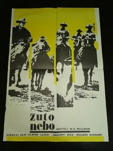 GELBER HIMMEL 1946 WESTERN RICHARD WIDMARK GREGORY PECK - EXYU FILMPOSTER LIMITIERT - Bild 1 von 6