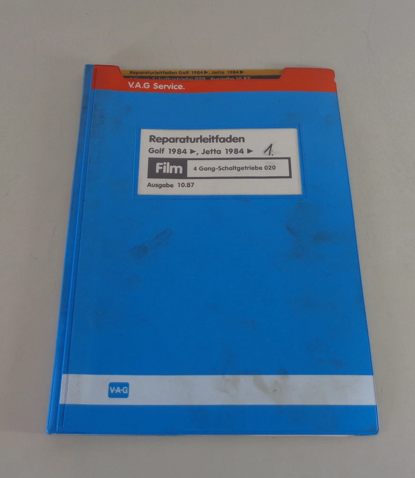 Manual de Taller Microfich VW Golf II / 2 / Jetta 4 Marchas Caja Cambios 020 - Imagen 1 de 1