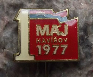 1977 Czechoslovakia Mayday Socialist Spring Viet Cong Flag Vietnam War Pin Badge - Picture 1 of 4