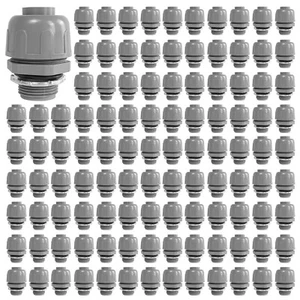 100 PCS 3/4" Liquid Tight Connector PVC Flexible Conduit Connector Straight 180D - Picture 1 of 7