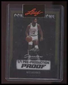 2024 Leaf Metal Signature Series Nate Archibald Pre-Production Proof 1/1 - Picture 1 of 2