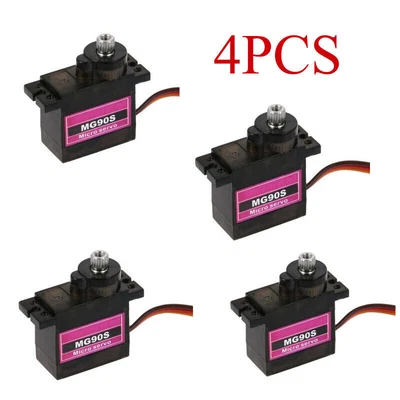 4X MG90S Plastic Getriebe Micro Servo für RC Flugzeug Hubschrauber Boot Auto XS - Bild 1 von 4