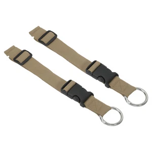 2pcs Add a Bag Luggage Straps Adjustable Suitcase Belt Plastic, Khaki - Picture 1 of 6