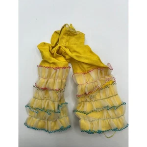 Pantalones vintage Barbie Caribbean Cruise amarillos con volantes solo años 60 VER FOTOS - Imagen 1 de 11