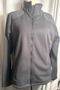 Columbia ~ Polartec® Water-Resistant Full Zip Jacket Dark Gray Women's Large - Picture 1 of 9