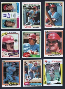 PETE ROSE 37-card lot all different Reds, Phillies, Expos - Picture 1 of 5