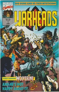 1992 Marvel Comics Warheads #1 Comic Book Guest Starring - Wolverine NM - Picture 1 of 2