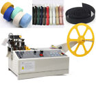 Textile Ribbon Cutting Machine Automatic Hot/Cold Webbing Tape Strip Cutter 280W