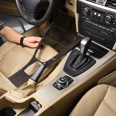 4Pcs Fits BMW E90 E91 325i 335i 2008-12 ABS Carbon Fiber Interior Trim Cover Set — 第 1/4 张图片