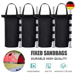 4er Set Pavillon Gewichte Standfuß Fuß Sandsäcke Ballastsäcke für Partyzelt Zelt - Bild 1 von 16
