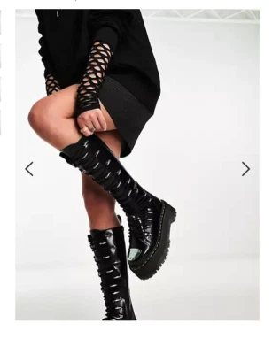 DR. MARTENS 1B60 MAX LTT Knee High Platform Boot MSRP$350 The MOST BELOVED BOOT - Image 1 of 4