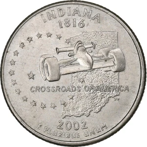 [#224455] United States, Quarter, 2002, U.S. Mint, Copper-Nickel Clad Copper, EF - Picture 1 of 2