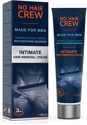 NO HAIR CREW Premium Intimate Hair Removal Cream Extra Gentle Hair Removal