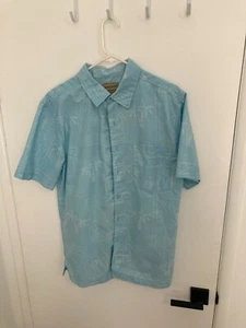 Scandia Woods - Vintage Button Down Shirt, Powder Blue, Medium - Picture 1 of 4