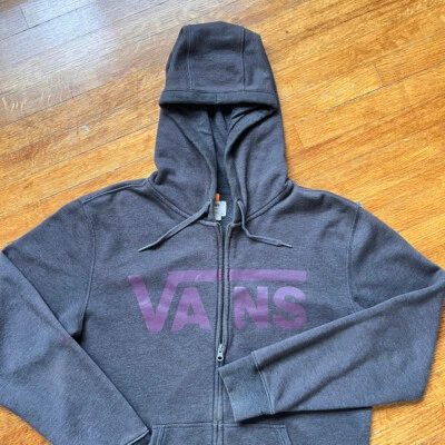 Vans Sudadera con Capucha Chaqueta Hombre Mediana Deletreada Cremallera Completa Pesada Polar Sudadera Foto 1 de 4