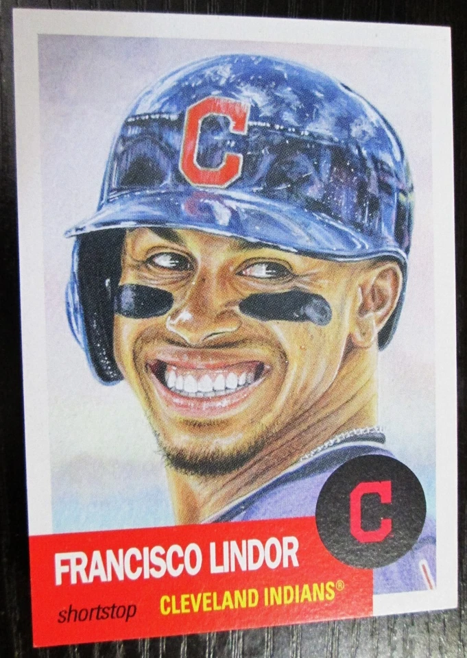 TOPPS LIVING SET: 2018 Francisco Lindor Cleveland Indians #61 - Image 1 of 1