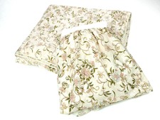 Ralph Lauren Duvet Cover - Bed Skirt - Pastel Floral King Twist Cord Trim - Used